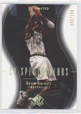 2003-04 SP Authentic - [Base] - Limited #112 - SP Spectaculars - Kevin Garnett /100