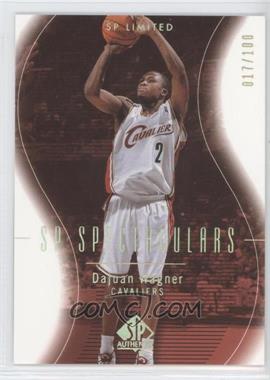 2003-04 SP Authentic - [Base] - Limited #115 - SP Spectaculars - Dajuan Wagner /100