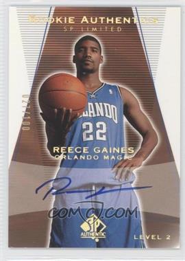 2003-04 SP Authentic - [Base] - Limited #159 - Rookie Authentics - Reece Gaines /100