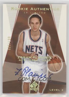 2003-04 SP Authentic - [Base] - Limited #166 - Rookie Authentics - Zoran Planinic /100