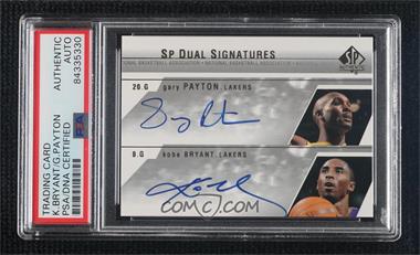 2003-04 SP Authentic - SP Dual Signatures #PK-A - Gary Payton, Kobe Bryant [PSA Authentic]