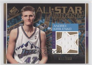 2003-04 SP Game Used - All-Star Apparel - Gold #AK-AS - Andrei Kirilenko /100