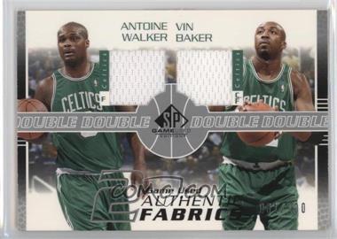 2003-04 SP Game Used - Authentic Fabrics Dual #AW/VB-J - Antoine Walker, Vin Baker /100
