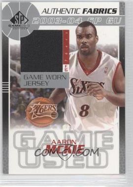 2003-04 SP Game Used - Authentic Fabrics #AM-J.1 - Aaron McKie