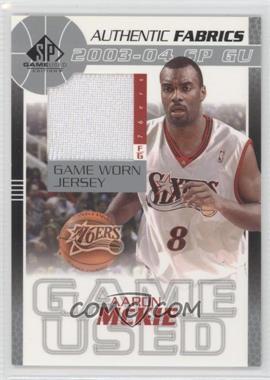 2003-04 SP Game Used - Authentic Fabrics #AM-J.1 - Aaron McKie