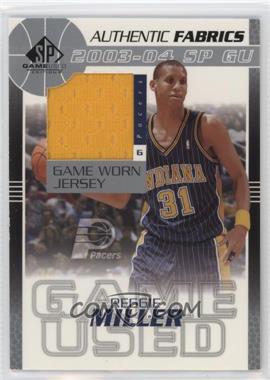 2003-04 SP Game Used - Authentic Fabrics #RM-J - Reggie Miller