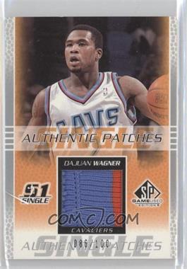 2003-04 SP Game Used - Authentic Patches #DW-P - Dajuan Wagner /100