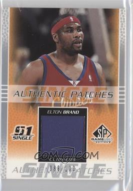 2003-04 SP Game Used - Authentic Patches #EB-P - Elton Brand /100