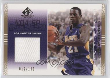 2003-04 SP Game Used - [Base] - Gold #42 - Kareem Rush /100