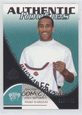 2003-04 SP Game Used - [Base] #126 - Authentic Rookies - Dahntay Jones /999