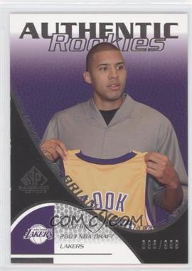 2003-04 SP Game Used - [Base] #130 - Authentic Rookies - Brian Cook /999