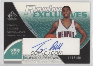 2003-04 SP Game Used - Rookie Exclusive Signatures #RE9 - Troy Bell /100