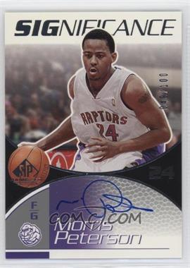 2003-04 SP Game Used - SIGnificance #MP - Morris Peterson /100