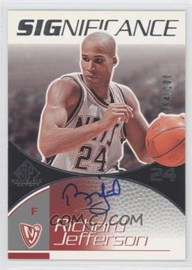 2003-04 SP Game Used - SIGnificance #RJ - Richard Jefferson /100