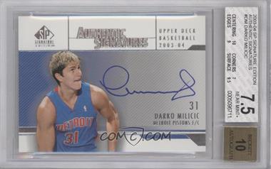 2003-04 SP Signature Edition - Authentic Signatures #AS-DM - Darko Milicic [BGS 7.5 NEAR MINT+]