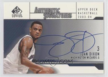 2003-04 SP Signature Edition - Authentic Signatures #AS-JD - Juan Dixon