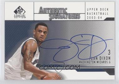 2003-04 SP Signature Edition - Authentic Signatures #AS-JD - Juan Dixon