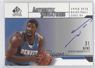 2003-04 SP Signature Edition - Authentic Signatures #AS-NH - Nene