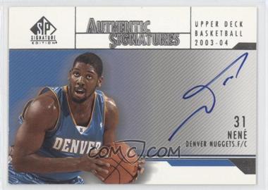 2003-04 SP Signature Edition - Authentic Signatures #AS-NH - Nene