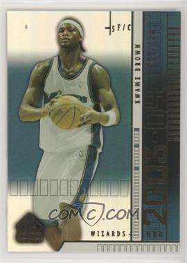 2003-04 SP Signature Edition - [Base] - Gold #100 - Kwame Brown /100