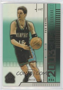 2003-04 SP Signature Edition - [Base] - Gold #42 - Pau Gasol /100 [EX to NM]