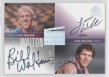 2003-04 SP Signature Edition - Marquee Marks #MM-WW - Bill Walton, Luke Walton /100