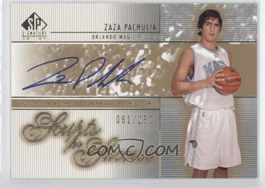 2003-04 SP Signature Edition - Scripts for Success #SS-ZA - Zaza Pachulia /250