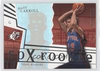 SPx Rookies - Matt Carroll #/2,999