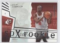 SPx Rookies - Linton Johnson #/2,999