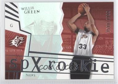 2003-04 SPx - [Base] #142 - SPx Rookies - Willie Green /2999
