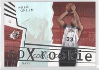 SPx Rookies - Willie Green #/2,999