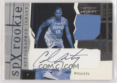 2003-04 SPx - [Base] #153 - SPx Auto Rookie Jerseys - Carmelo Anthony /750