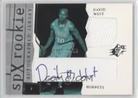 SPx Auto Rookie Jerseys - David West #/1,999