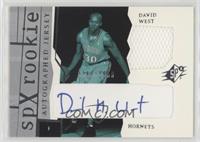 SPx Auto Rookie Jerseys - David West #/1,999