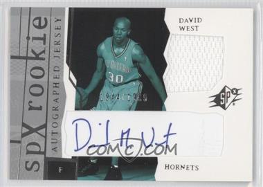 2003-04 SPx - [Base] #165 - SPx Auto Rookie Jerseys - David West /1999