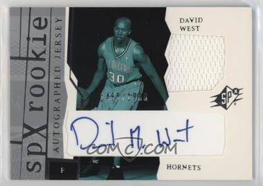 2003-04 SPx - [Base] #165 - SPx Auto Rookie Jerseys - David West /1999