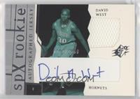 SPx Auto Rookie Jerseys - David West #/1,999