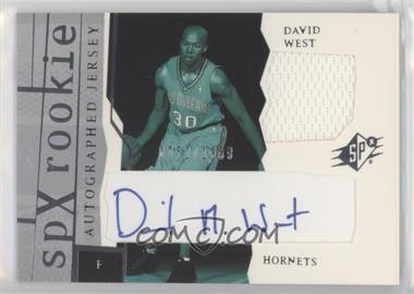 2003-04 SPx - [Base] #165 - SPx Auto Rookie Jerseys - David West /1999