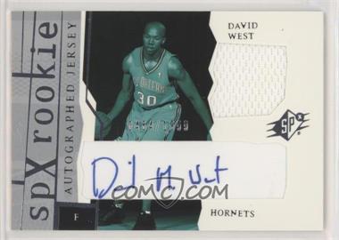 2003-04 SPx - [Base] #165 - SPx Auto Rookie Jerseys - David West /1999