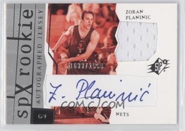 2003-04 SPx - [Base] #169 - SPx Auto Rookie Jerseys - Zoran Planinic /1999