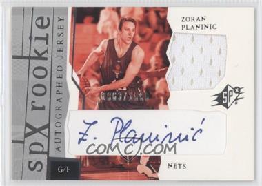 2003-04 SPx - [Base] #169 - SPx Auto Rookie Jerseys - Zoran Planinic /1999