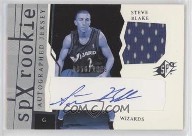 2003-04 SPx - [Base] #183 - SPx Auto Rookie Jerseys - Steve Blake /1999