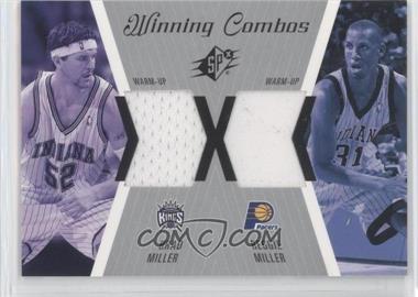 2003-04 SPx - Winning Combos #WC10 - Brad Miller, Reggie Miller