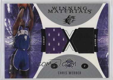 2003-04 SPx - Winning Materials #WM35 - Chris Webber