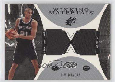 2003-04 SPx - Winning Materials #WM38 - Tim Duncan