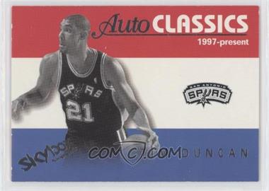 2003-04 Skybox Autographics - AutoClassics #15AC - Tim Duncan