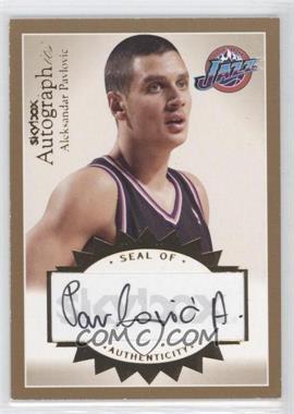 2003-04 Skybox Autographics - Autographics - Gold #A-AP - Aleksandar Pavlovic /50