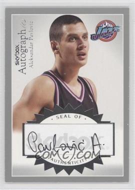 2003-04 Skybox Autographics - Autographics - Silver #A-AP - Aleksandar Pavlovic /150