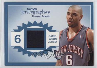 2003-04 Skybox Autographics - Jerseygraphics - Blue #J-KM2 - Kenyon Martin /350