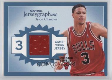 2003-04 Skybox Autographics - Jerseygraphics - Blue #J-TC - Tyson Chandler /350